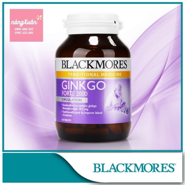 Viên uống bổ não Blackmores Ginkgo Forte 2000mg