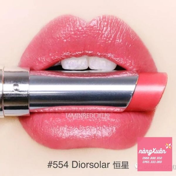 Dior Diorsolar 554 Dior Addict Stellar Shine Lipstick Review  Swatches