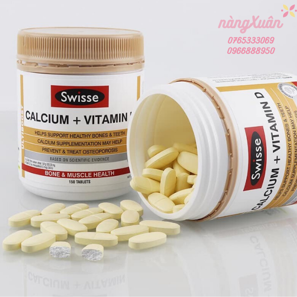 Swisse Calcium + Vitamin D (của Úc).