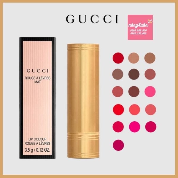 Son Gucci Rouge A Levres Mat Lipstick chính hãng.