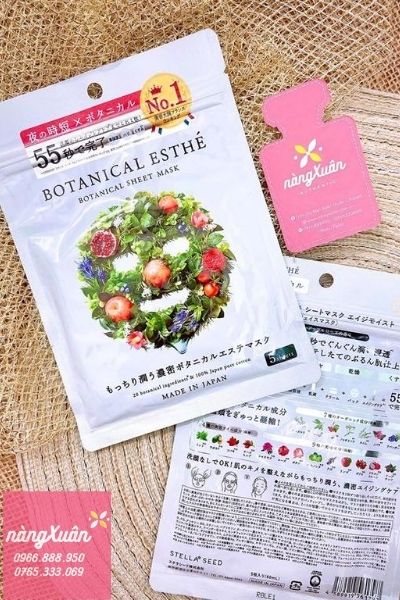 Mặt nạ Botanical Esthe 7in1 Sheet Mask hàng Nhật chính hãng.