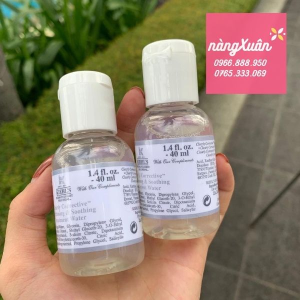 Review Toner trắng da Kiehl's Kiehl's Clearly Corrective Brightening Soothing mini 40ml