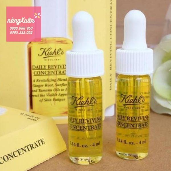Review serum dưỡng da Kiehls Daily Reviving Concentrate mini