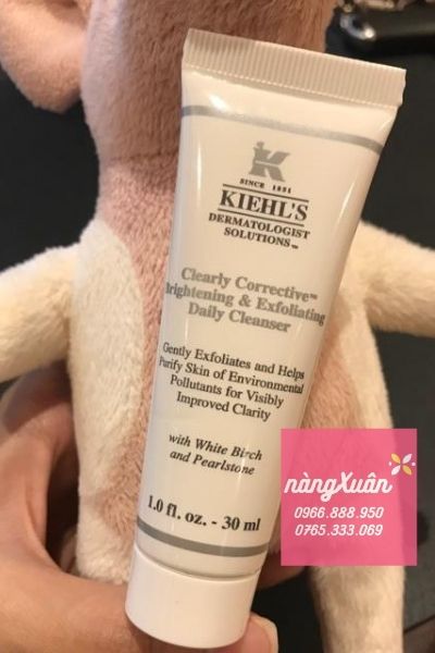 Giá sữa rửa mặt dưỡng trắng , tẩy da chết Kiehl's Clearly Corrective mini chính hãng 