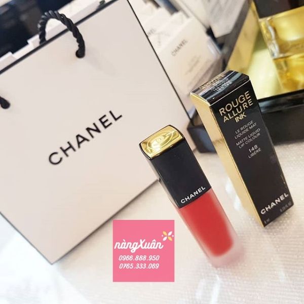 Son Chanel Rouge Allure Ink 148 Libéré Màu Đỏ Tươi Sonchanelnet