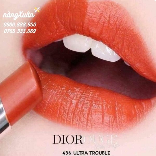 Son DIOR 436 Ultra Trouble màu cam đất