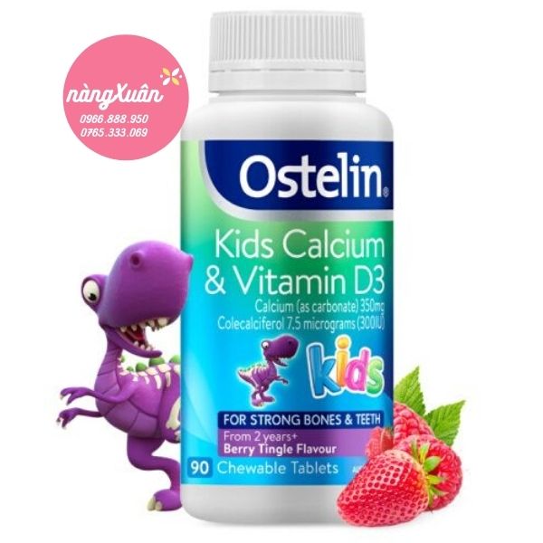 Review Viên nhai Ostelin 90 viên cho bé của Úc