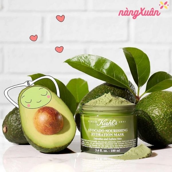 Review mặt nạ bơ Kiehl’s Avocado Nourishing Hydration Mask bí quyết để có làn da khỏe căng bóng