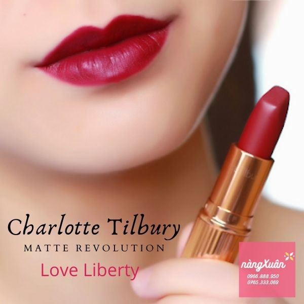Review son Charlotte Tilbury Love Liberty màu đỏ mận