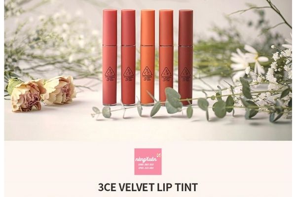 Review son kem 3CE Velvet Lip Tint