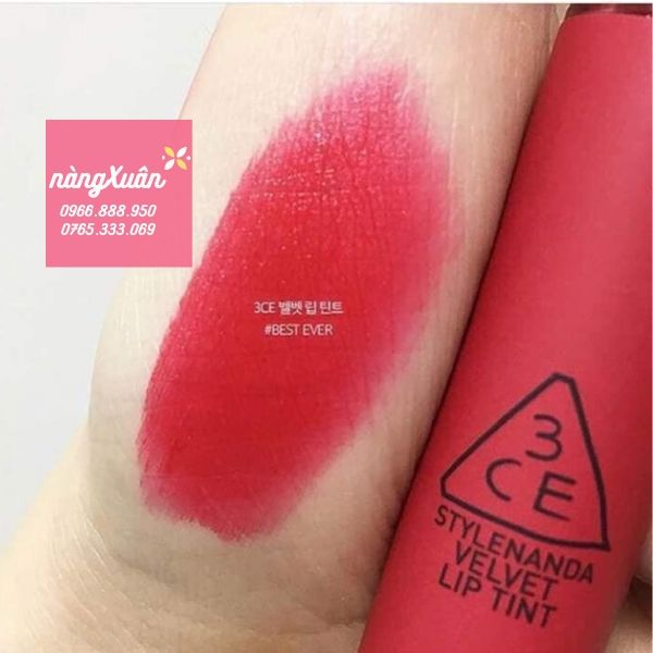 Swatch son 3CE Best Ever Velvet Lip Tint