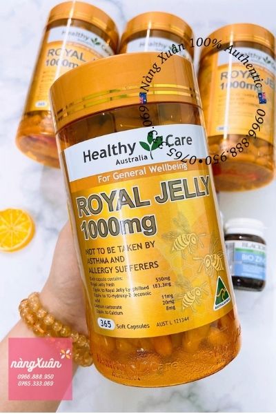 Review Viên sữa ong chúa Royal Jelly 1000mg 365 viên