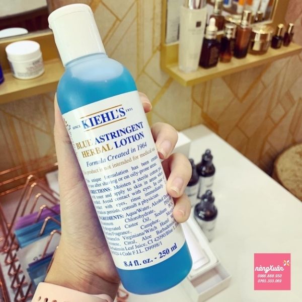 Review Toner Kiehls Blue Astringent Herbal Lotion 250ml chính hãng