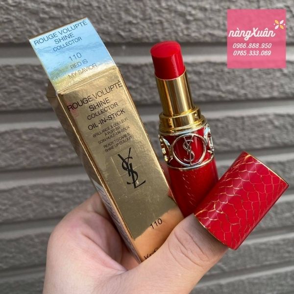 Son YSL Shine vỏ đỏ màu 110