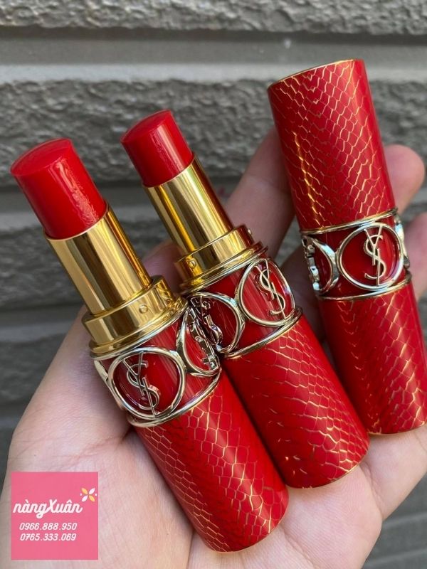 Son YSL vỏ đỏ da rắn 110 Red Is My Savior