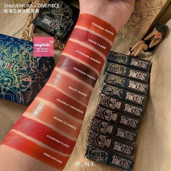 Bảng màu son SHU UEMURA ONE PIECE 2020