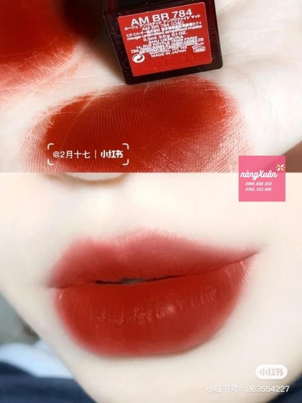 Review son Shu Uemura One Piece AM BR 784 Crimson Charge 