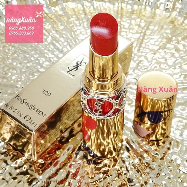 Son Ysl Shine 120 Take Me Away ❥ I Love You So Pop - Màu Đỏ Cherry