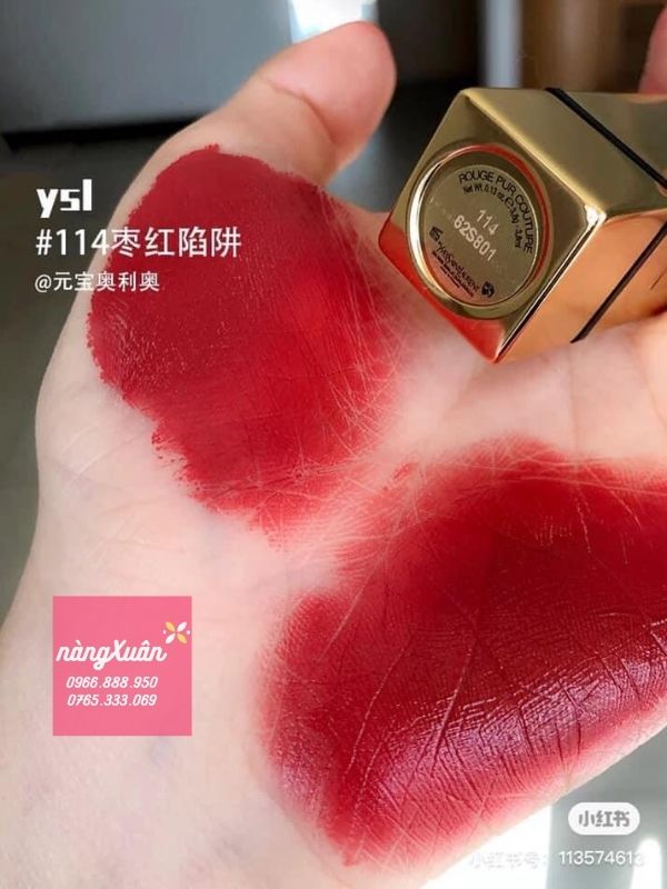 Son YSL 114 Rouge Pur Couture Swatch