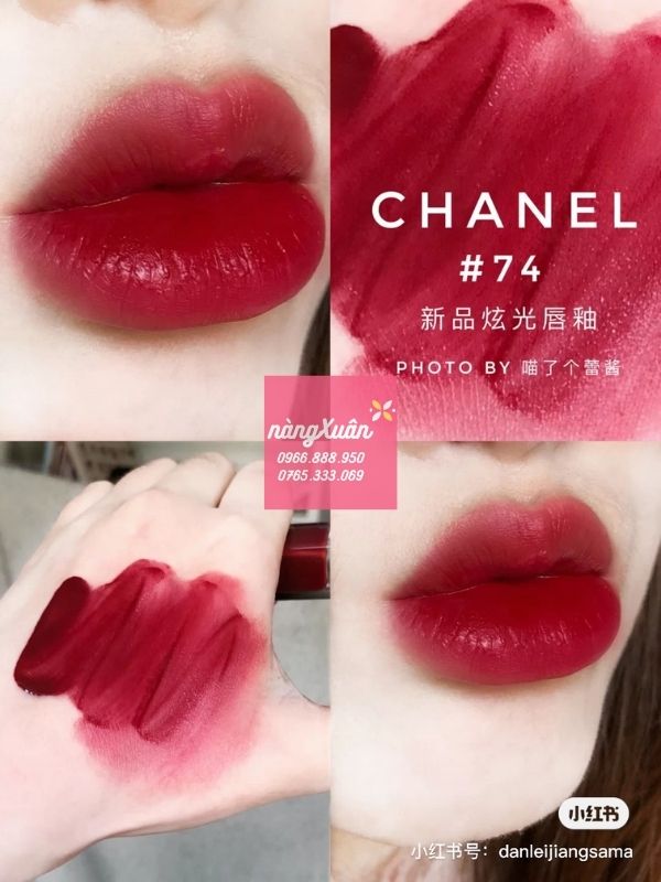 Son Kem Chanel 74 Experimente  Đỏ Đất Hot Nhất Rouge Allure Laque