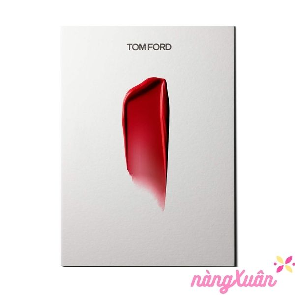 Son kem Tom Ford 07 Intimidate Lip Lacquer Vinyl ✿ Màu Đỏ Thuần