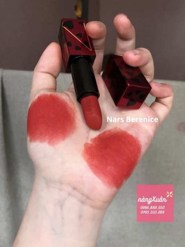 Son NARS Berenice vỏ đỏ limited thiết kế hình ảnh trái tim xinh