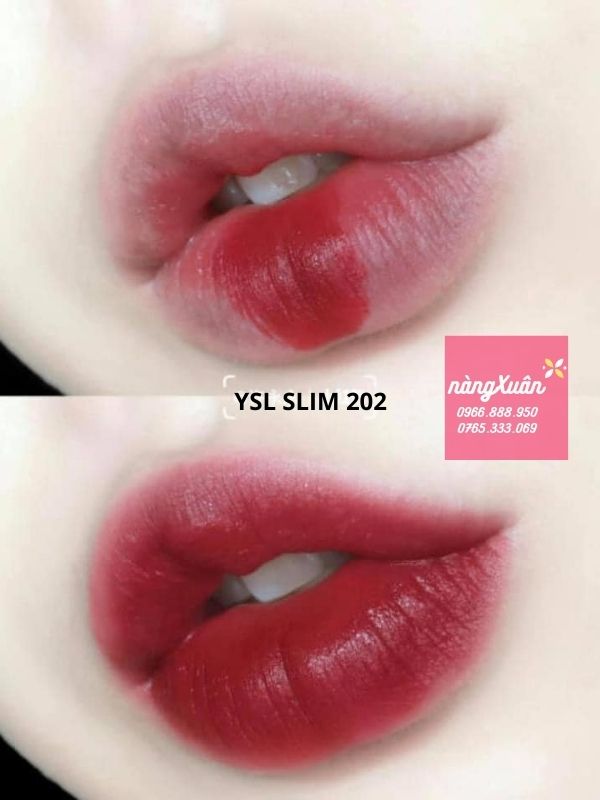 Son YSL The Slim 202 Insurgent Red chính hãng 