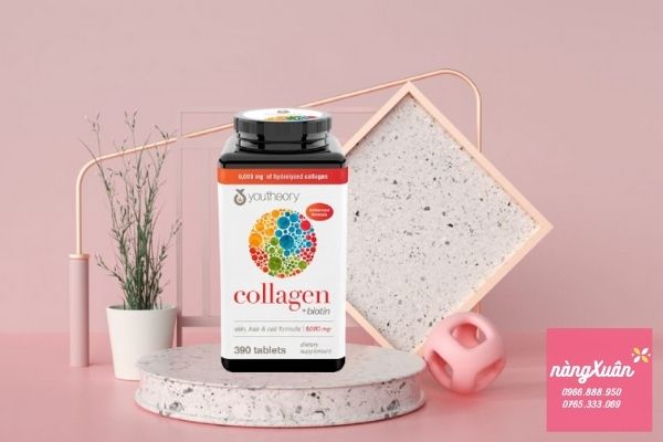 Công dụng viên youtheory collagen biotin