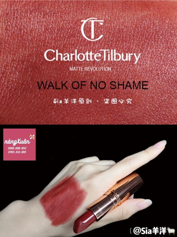 Review chất son Charlotte Tilbury màu đỏ nâu đẹp