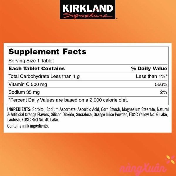 Vitamin C KIRKLAND 500mg