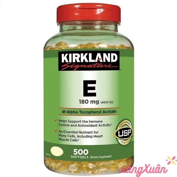 Viên uống vitamin E Kirkland