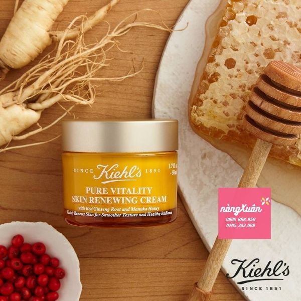 Kem dưỡng ẩm trẻ hóa da KIEHL'S Pure Vitality Skin Renewing Cream
