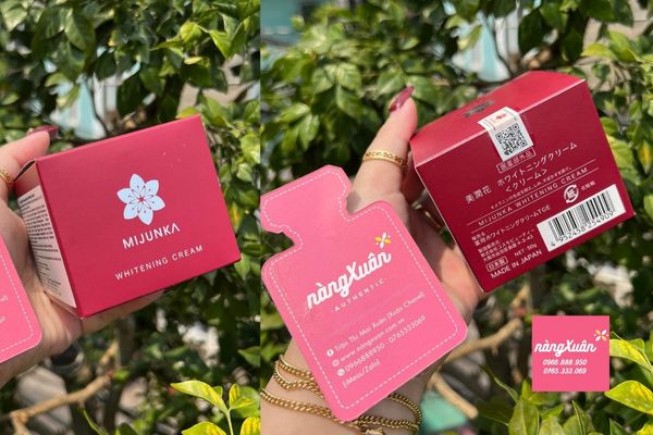 Kem dưỡng trắng da Mijunka Whitening Cream Nhật