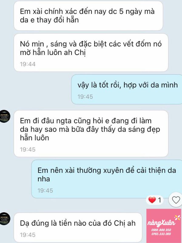 Da cải thiện chỉ sau 5 ngày sử dụng Mijunka