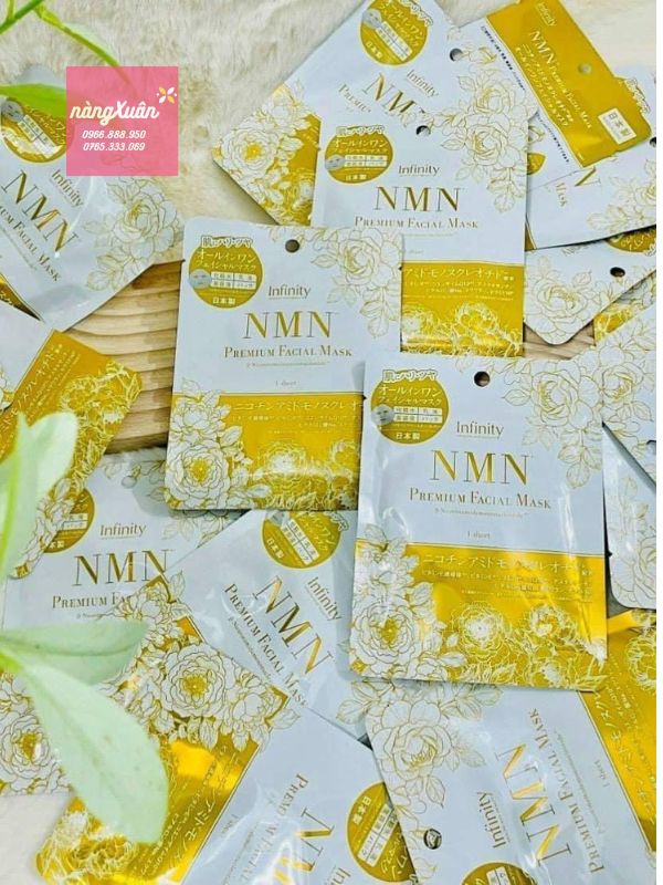 Mặt nạ Infinity NMN Premium Facial Mask màu vàng