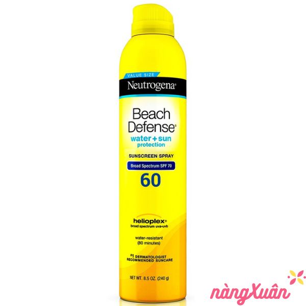 Xịt chống nắng Neutrogena Beach Defence SPF 60 Value Size 240g