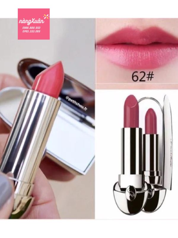 Son GUERLAIN 62 Phi Thuyền Rouge G De No62 Màu Hồng Baby