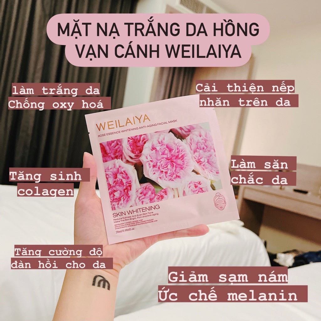 Công Dụng Của Mặt Nạ Dưỡng Trắng Da Weilaiya Hồng Vạn Cánh