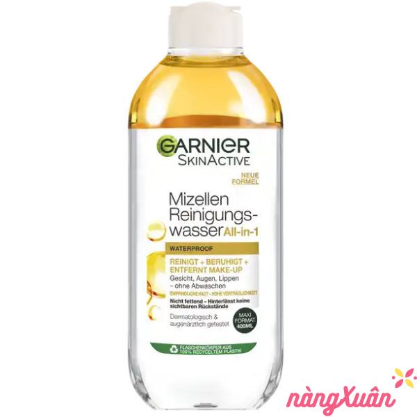 Nước Tẩy Trang GARNIER Mizellen Reiningungs-Wasser 400ML (Màu vàng)