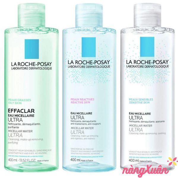 Nước Tẩy Trang LA ROCHE-POSAY Micellar Water Ultra 400ml (Da dầu mụn/da khô/da nhạy cảm)