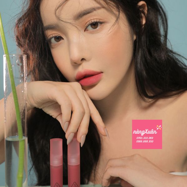 Swatch son kem 3CE Pink Guava màu hồng đào