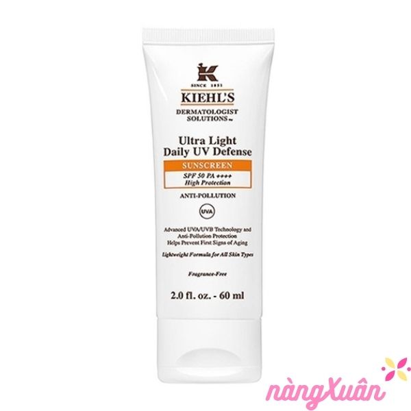 Kem chống nắng Kiehl’s Ultra Light Daily Defense SPF50 60ml