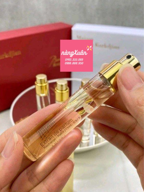 Set 3 Nước Hoa Mini Baccarat Rouge 540 Extrait de Parfum 11ml x 3